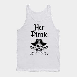 Her Pirate His Mermaid Couple Matching Tank Top